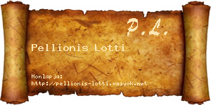 Pellionis Lotti névjegykártya